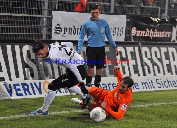 2. Bundesliga SV Sandhausen - FC Erzgebirge Aue im Hardtwaldstadion (© Kraichgausport / Loerz)